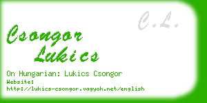 csongor lukics business card